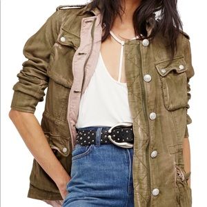 Free People green army jacket